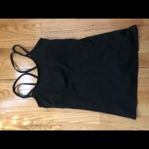 Gaiam black form fitting tank top.